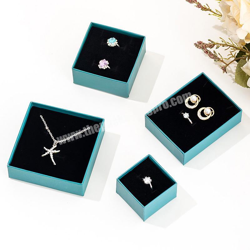 Paper Jewelry Box Packaging Jewellery Bracelet Boxes Ring Velvet Necklace Package Para Joyas Joyeria Custom Jewelry Box