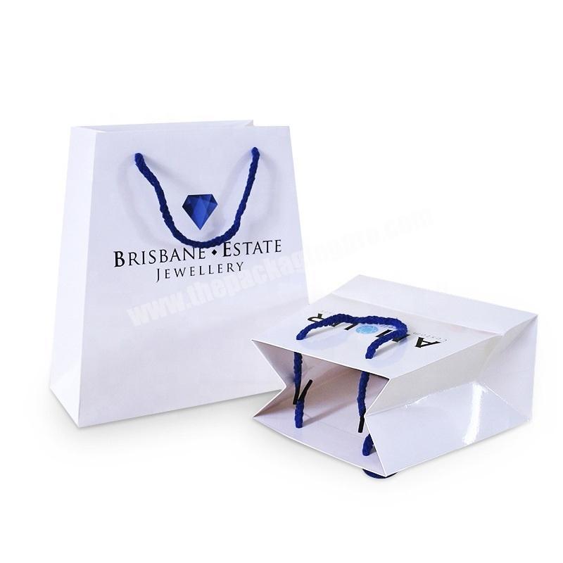 Recyclable printed paper bag with handles factory