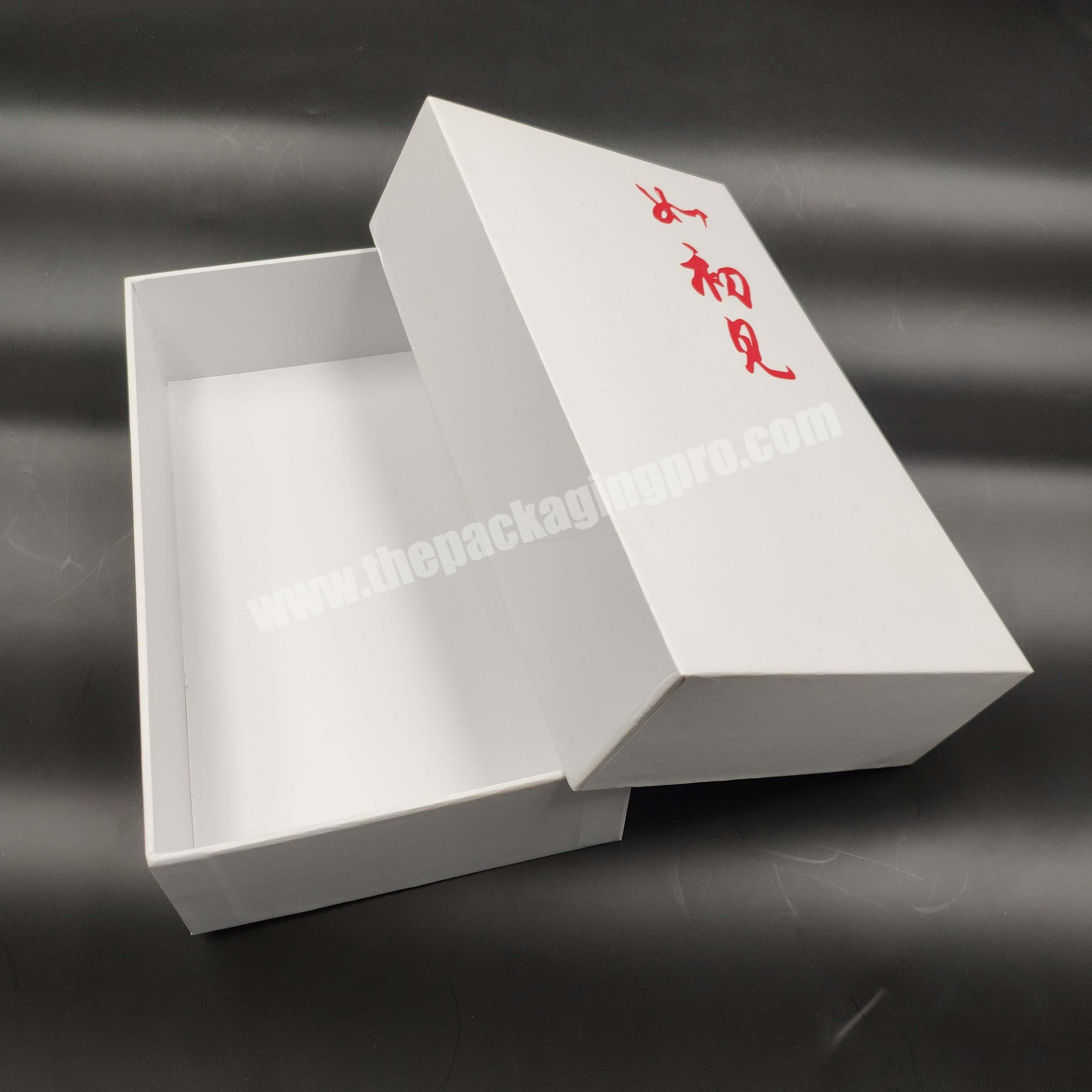 Rigid White Box Custom Logo Luxury Fashion Rigid Lingerie Packaging Box for Dress
