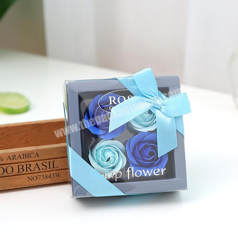 Rose flower soap gift box