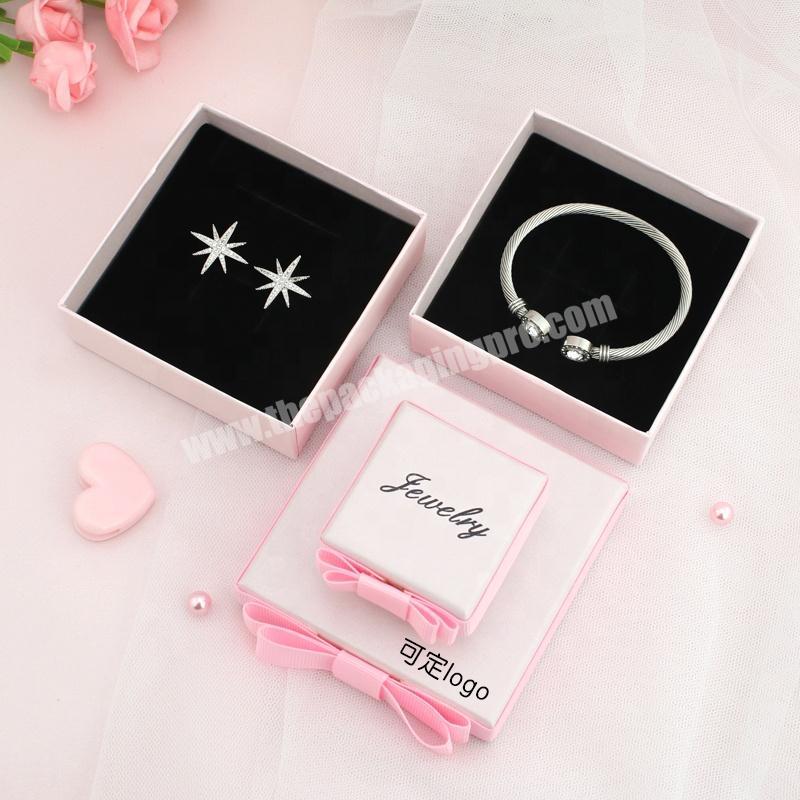 Top quality custom paper ring box pendant necklace earring  jewelry gift box paper jewelry box