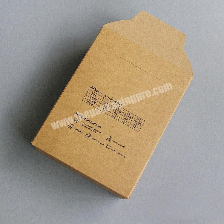 personalize Underwear Kraft Packaging Product Box Bag