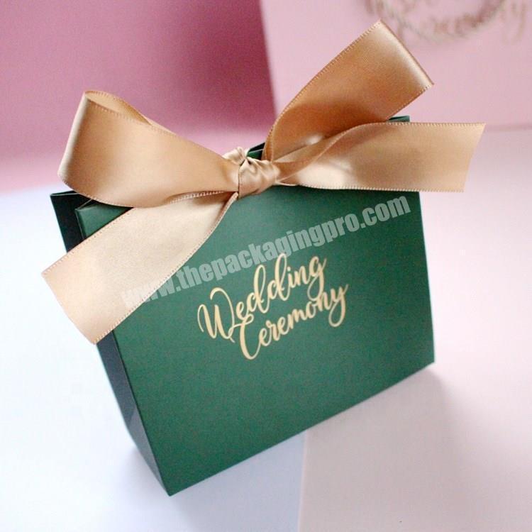 Wintop Gift box ribbon paper bag wedding candy box simple packaging box manufacturer
