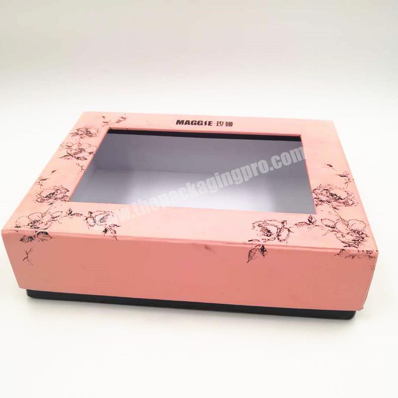 Wintop OEM Custom Box with PVC Window Gift Package Box