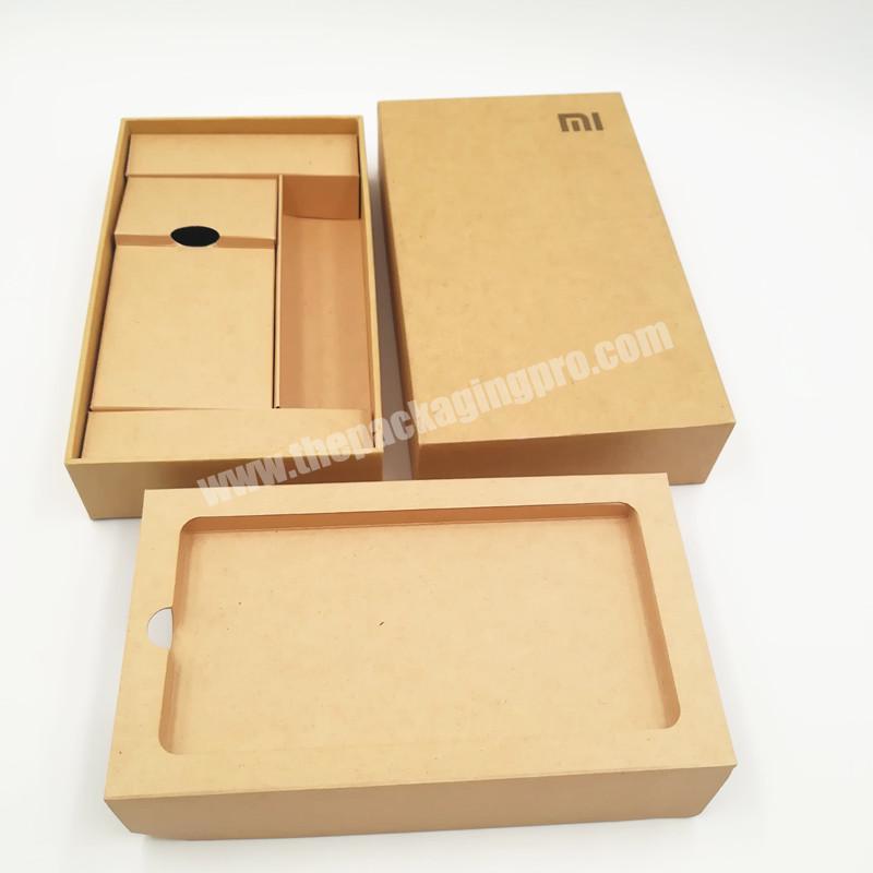 Wintop OEM Custom Kraft Paper Mobile Phone Custom Box Packaging