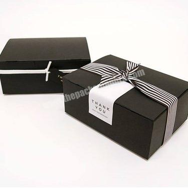 black gift box cookie clothes gift box packaging box