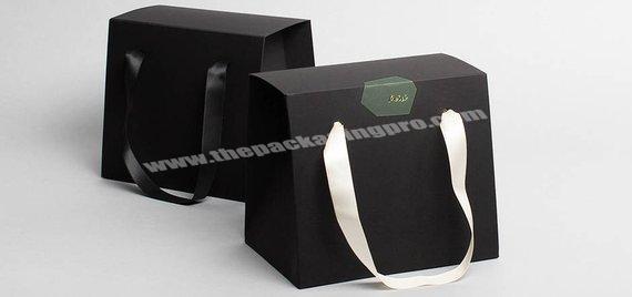 black gift boxes with straps box bag bag shape box factory