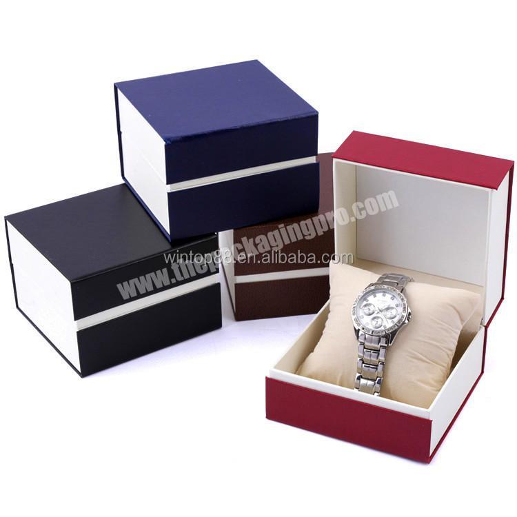 bright luster watch box durable in use red blue black