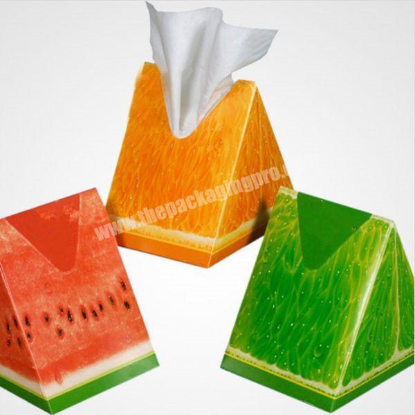 clever ideas packaging paper fruit tissue box for family