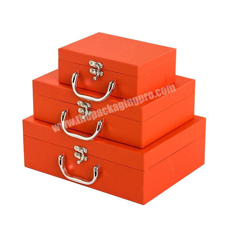personalized suitcase gift box clothes perfume packaging boxes with handle