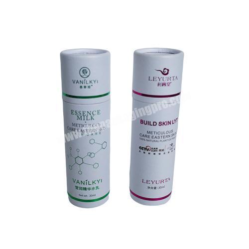 100% Recycled Custom Round Large Paper Tube Packaging with Lid And Logo Printed Strong Push Up Paper Tube