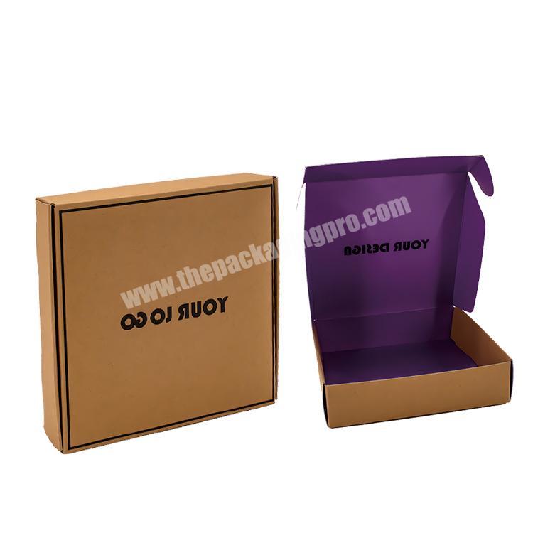 2022 Modern Style Custom Logo Color Printed Recyclable Corrugated Mail Shipping Clothing Packaging Box
