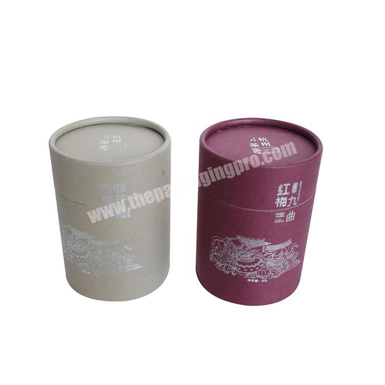 Chinese Custom High Quality Factory Price Biodegradable Round Tea Paper Packaging Box