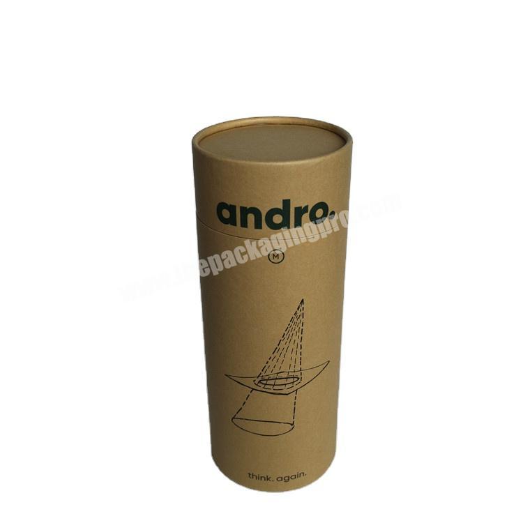 Custom Cardboard Paper Kraft Biodegradable Carton Packing Craft Small Candle Tube Cylinder Packaging Box