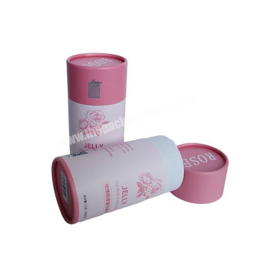 Custom Creative High Quality Paper Tube Box Round Paper Packaging for Cosmetic Bottle With Art Design