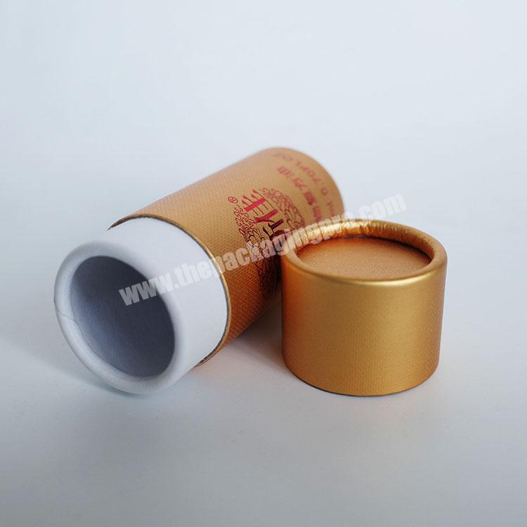 Custom Cylinder Canisters Box Round Kraft Paper Tube Packaging for Food
