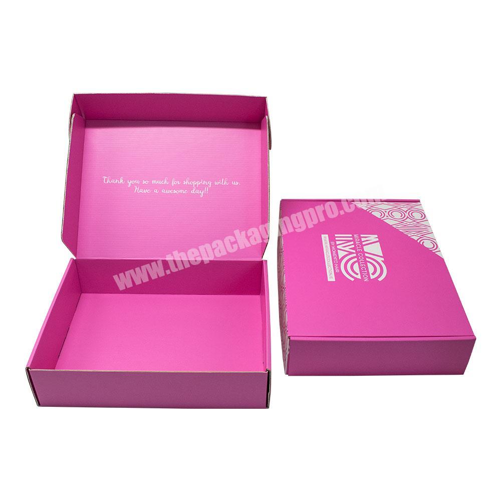 custom Custom Folding Style Recycled Materials Gift Rectangle Box Clothing corrugated paper box 