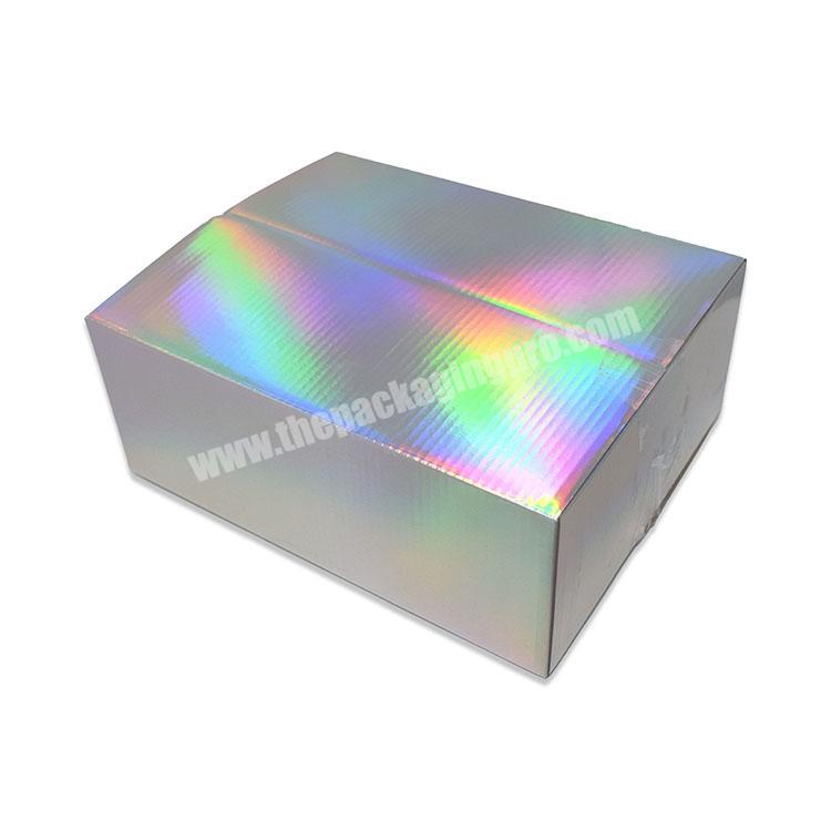 custom Custom Large Top Lid Rainbow Shipping Flat Corrug Cardboard Container Products Water Proof  Paper Shipping Boxes 