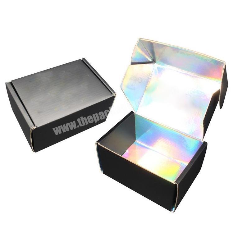 Custom Large Top Lid Rainbow Shipping Flat Corrug Cardboard Container Products Water Proof  Paper Shipping Boxes wholesaler