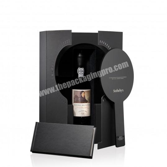 Custom Logo Eco-friendly Material Fancy Recycle Cardboard Paper Top Grade Wine Box manufacturer