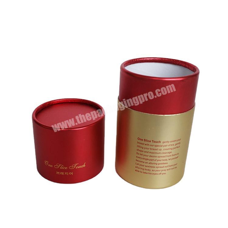 Custom Logo Paper Round Box Gold Biodegradable Cosmetic Containers for Perfume Bottle Packaging
