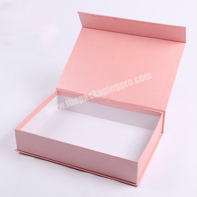 Custom Logo Printed Folding Cardboard Black Magnetic Gift Box