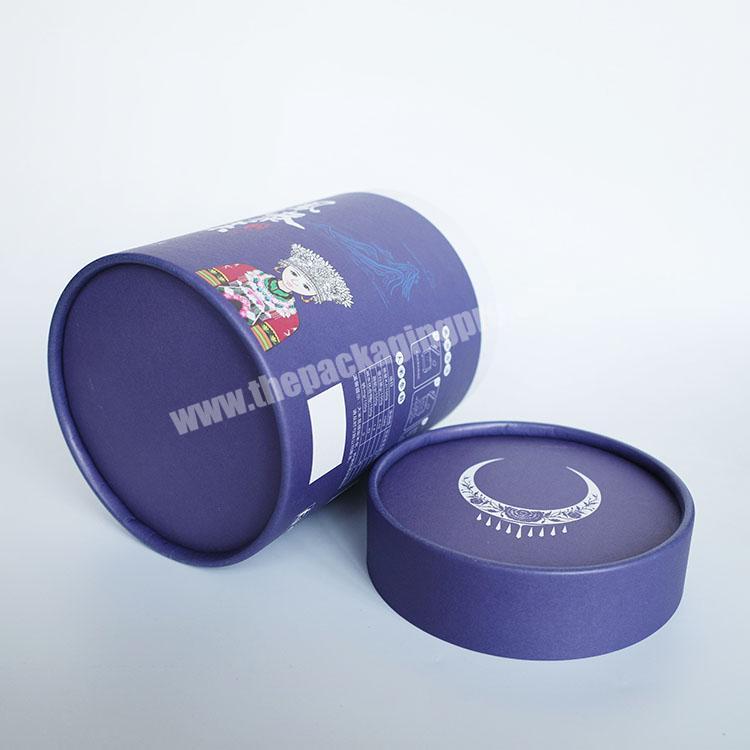 Custom Printed Blue Big Size 8mm Thickness Cardboard Paper Tube for T Shirts