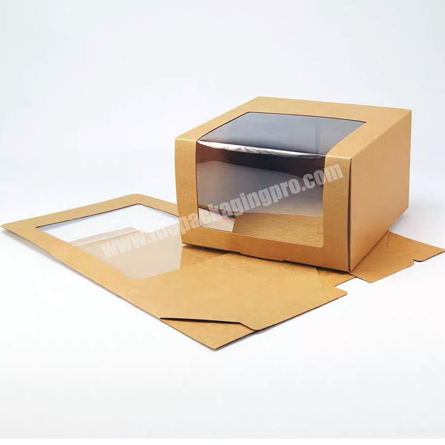 Custom Printed Kraft Craft Paper foldable Box Gift Packaging for hat packaging