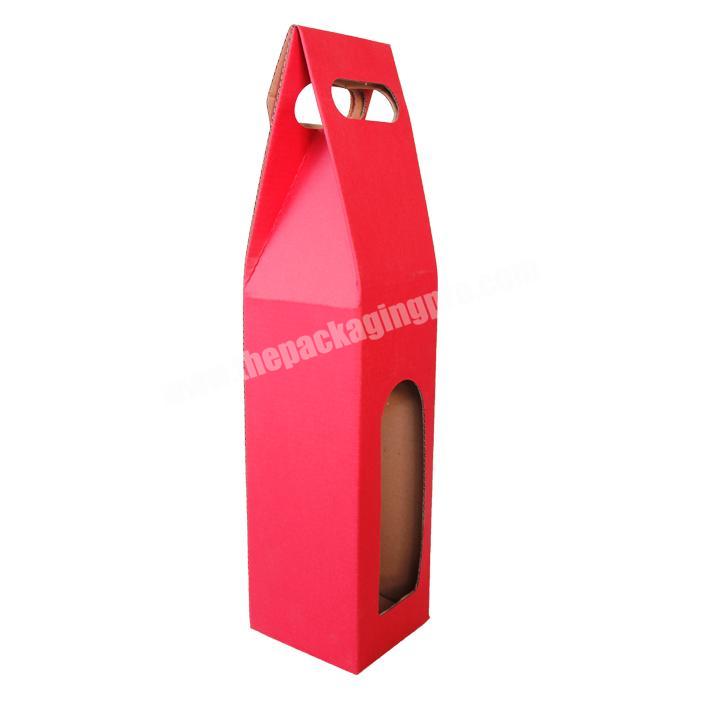 personalize Custom high quality corrugated cardboard paper box champagne bottleglass gift box