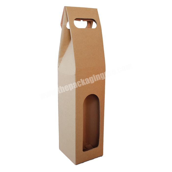custom Custom high quality corrugated cardboard paper box champagne bottleglass gift box 