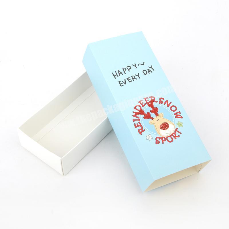 Custom printed cardboard apparel paper sock packaging boxes