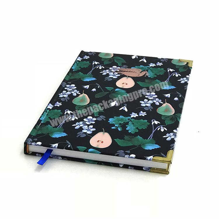 Customised bound cheap paperback colour printed journal notebook note book printing