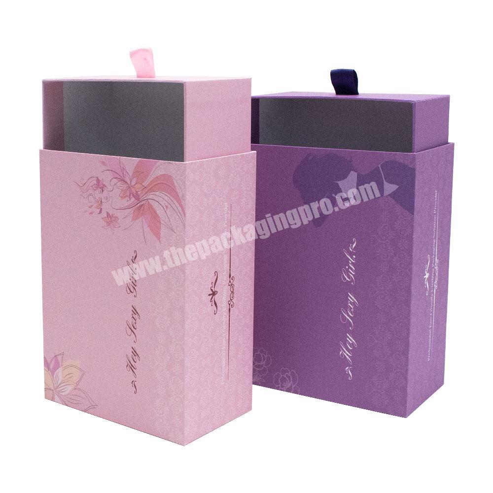 Customize Printing Logo Drawer Boxes Cardboard Product Packaging Sliding Paper Boxes For clothing