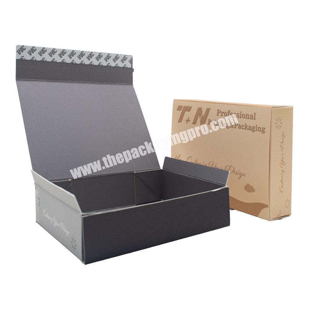 Customized Logo Modern Easy Delivery Gift Box Mailer Packaging Folding Clamshell Card Shipping Box