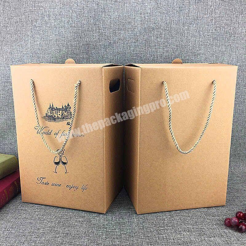 Customized logo acceptable hardcover champagne flute gift box corrugated wine gift boxes manufacturer