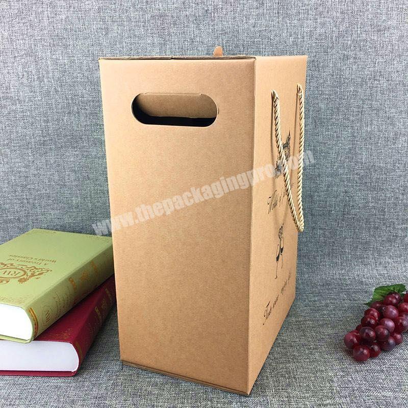 personalize Customized logo acceptable hardcover champagne flute gift box corrugated wine gift boxes