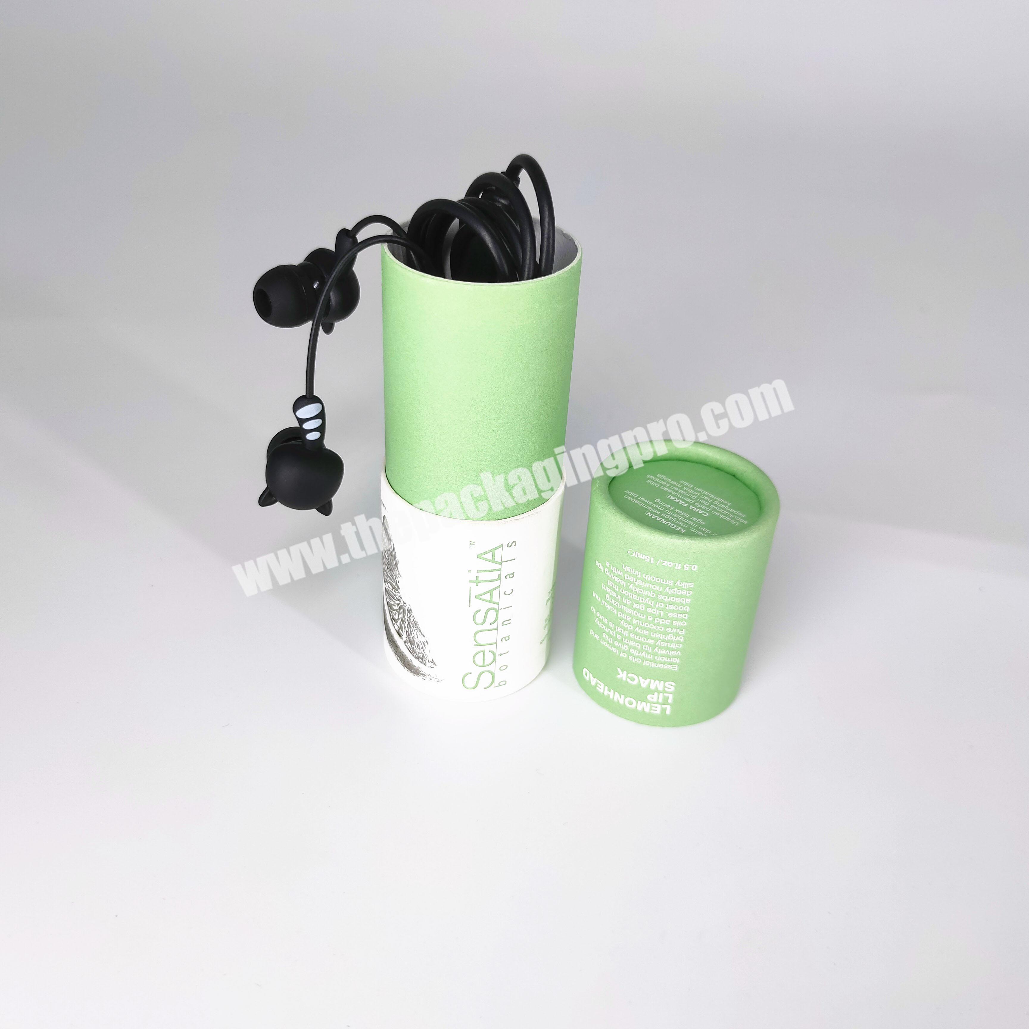 Cylinder Packaging Box Paper Custom Green Handmade Customized Hot Pvc Window Eva Accessory