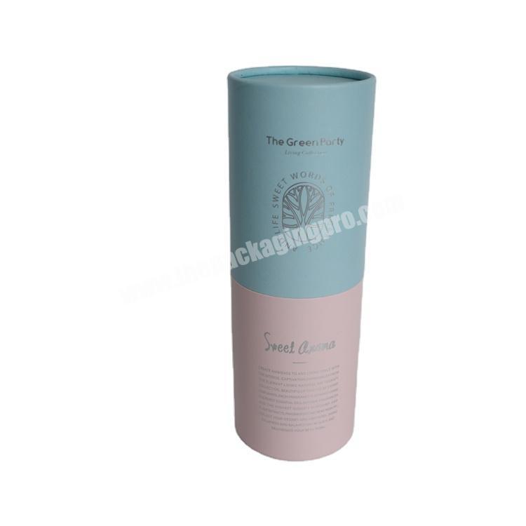 Delicate kraft paper boxes recycled round kraft paper tube printed packing tube