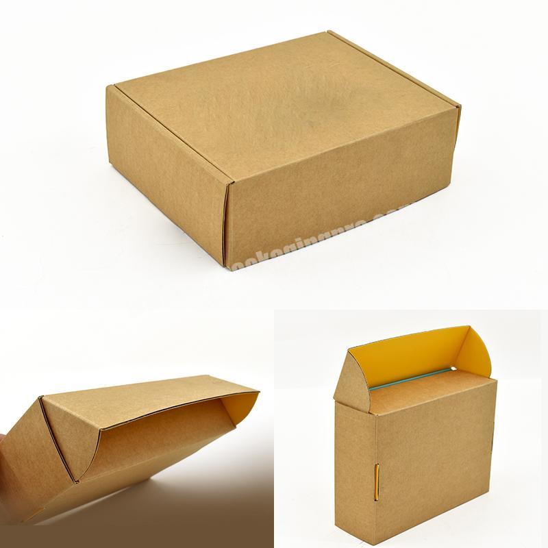 Eco Friendly Natural Kraft Card Double Side Printing Recyclable Box Packaging Corrugated Paper manufacturer