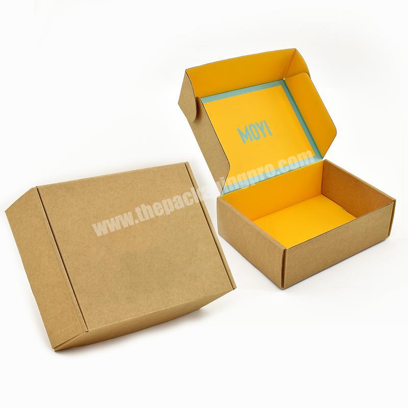 Eco Friendly Natural Kraft Card Double Side Printing Recyclable Box Packaging Corrugated Paper