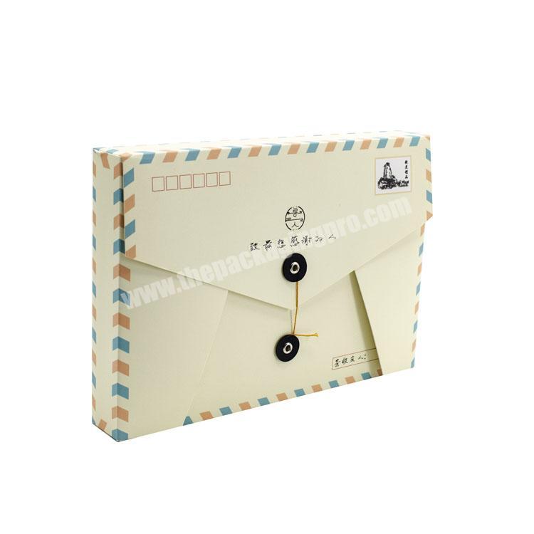 Eco friendly custom cute design envelop style paper mailing box packaging for tea bag