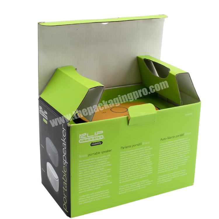 Electronic product packaging box Speaker  green corrugated cardboard packaging box