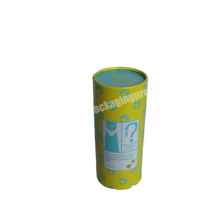 Elegant Cylinder Tall Round Box Tea Gift Packaging Cardboard Box  Cylindrical Shape Paper Tea Box