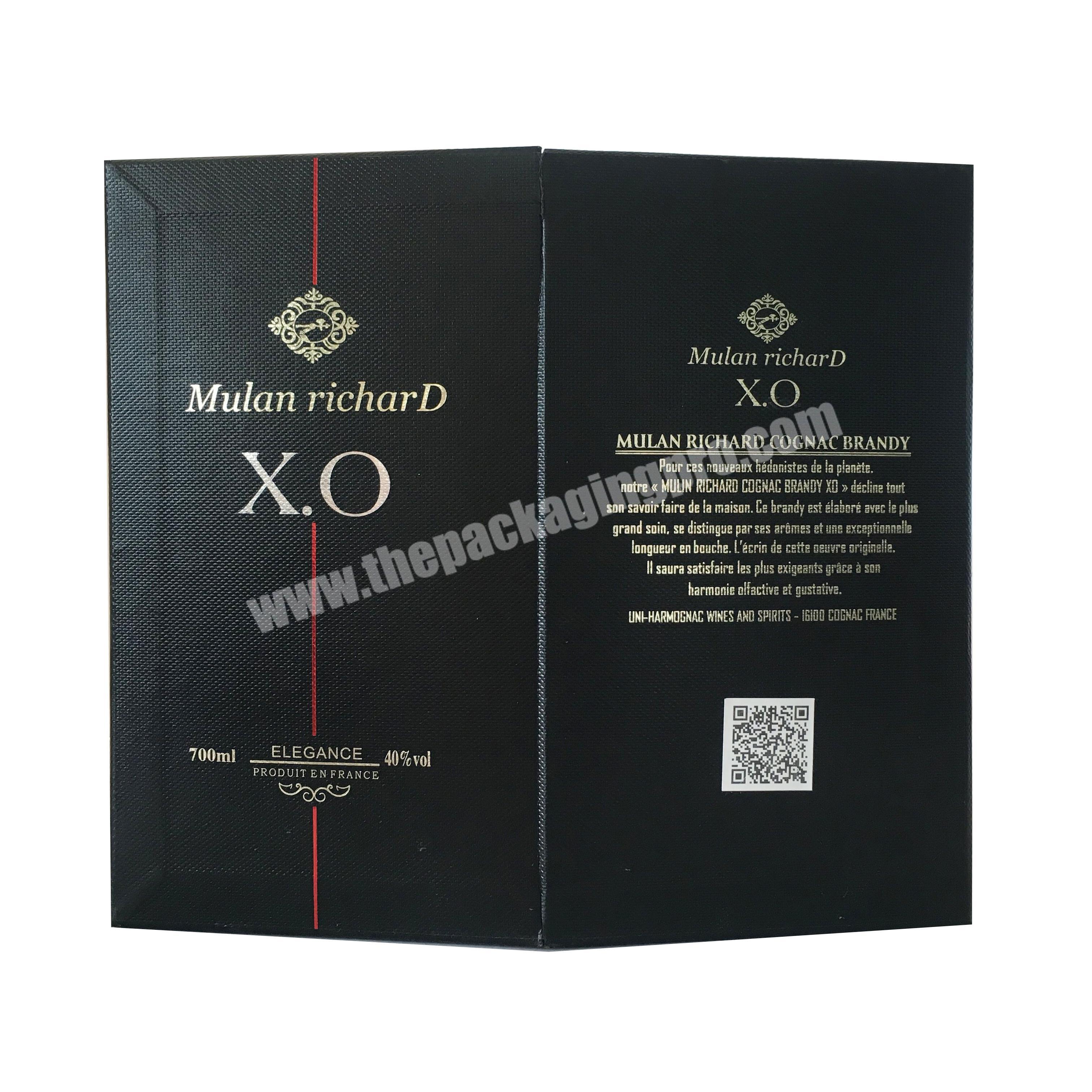 Exquisite gift packaging custom design high end wine box factory