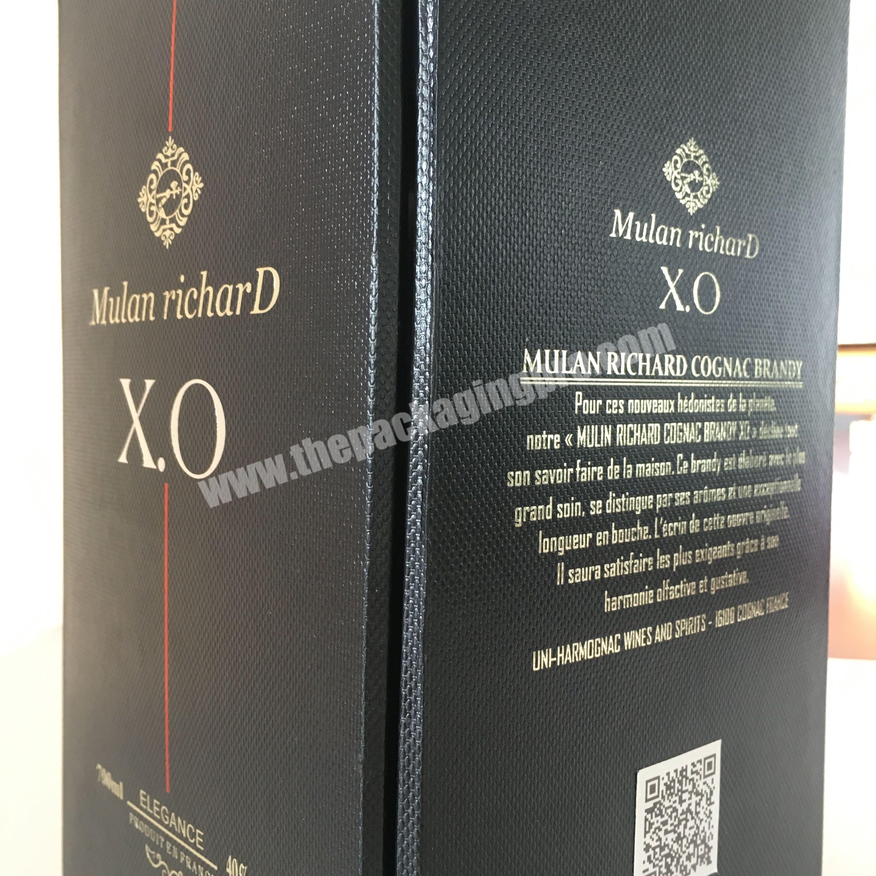 Exquisite gift packaging custom design high end wine box manufacturer