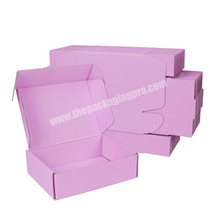 custom Festival Party 3-layer paper Large Shipping Glass Carton Customized Size Printing Logo corrugated Purple Gift shipping box 