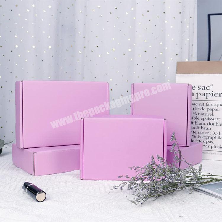 Festival Party 3-layer paper Large Shipping Glass Carton Customized Size Printing Logo corrugated Purple Gift shipping box