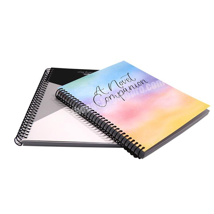 Free Sample nice quality agenda planner spiral diary composition notebook school journal