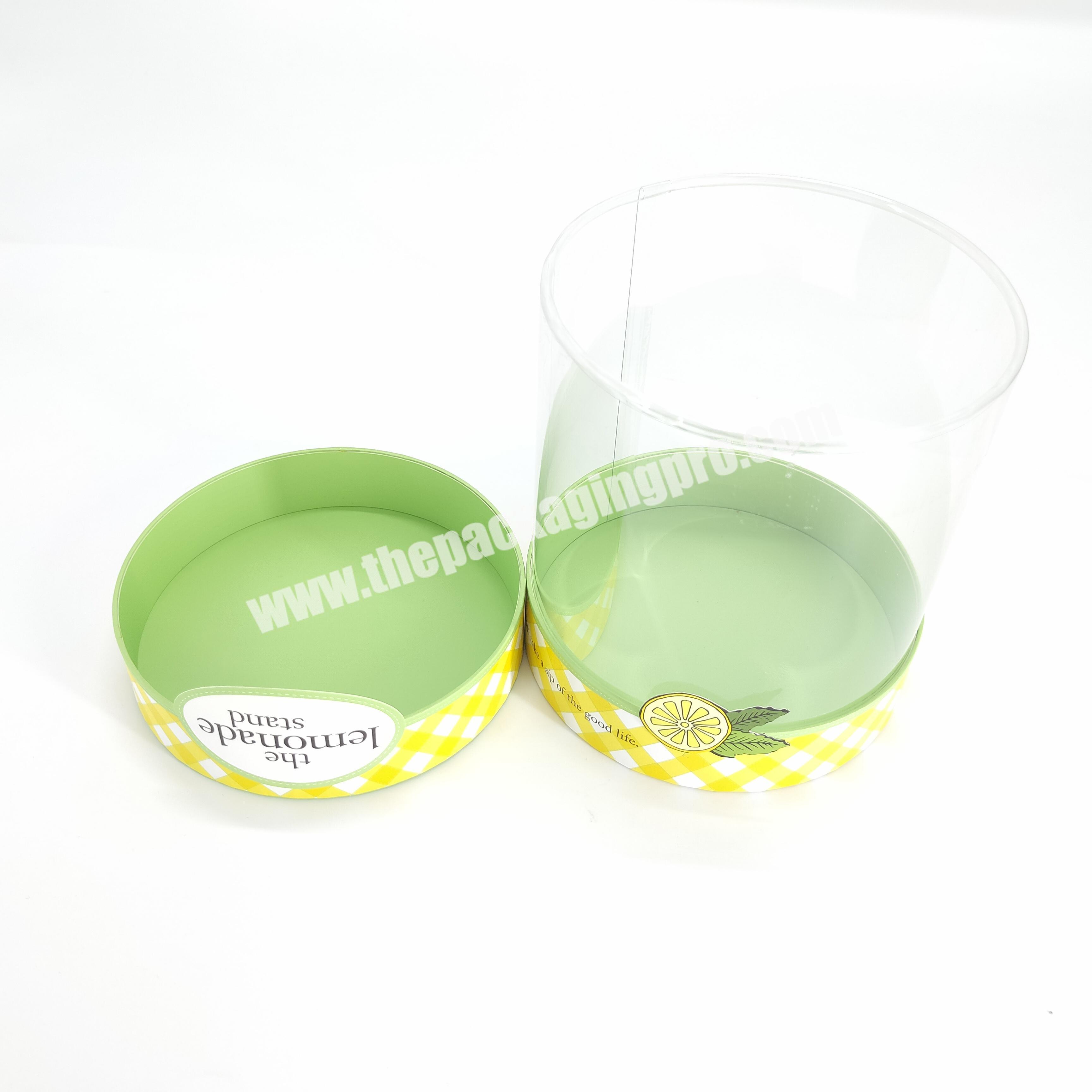 Factory direct high quality transparent gift box with graphic design