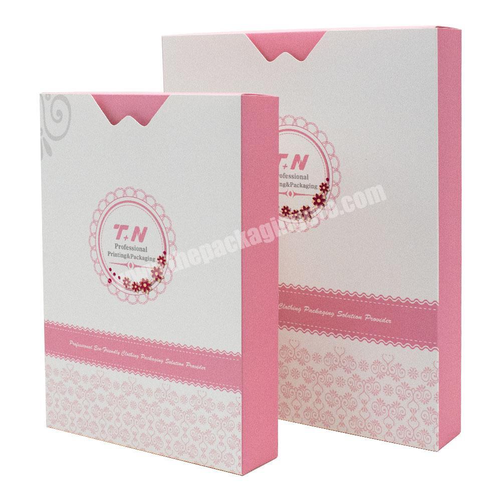 Guangdong Fashionable Custom logo Color Printing eco friendly Sliding Drawer Clothing Sets packaging Card box